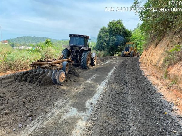 Trecho da ES 080 será interditado em Santa Teresa para obras na pista