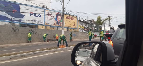 Congestionamento na Avenida Norte Sul