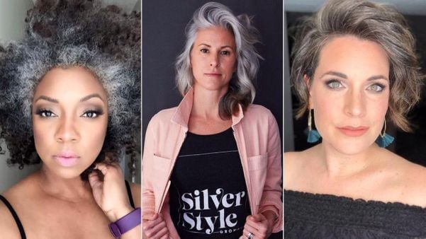 Mulheres assumem cabelo grisalho