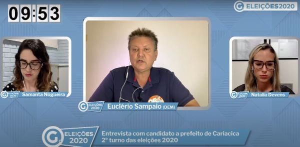 Euclério Sampaio: candidato disse que votou apoia Casagrande e Bolsonaro, apesar dos dois divergirem entre si