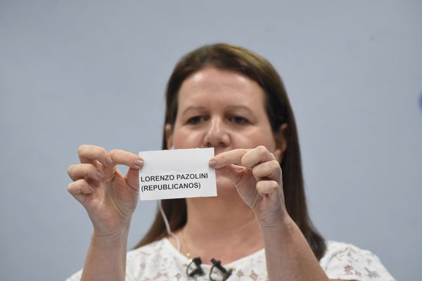 Delegado Pazolini, candidato a prefeito de Vitória pelo Republicanos durante debate promovido pelo site A Gazeta e pela rádio CBN por Vitor Jubini