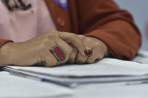 Célia Tavares (PT), candidata a prefeita de Cariacica, no debate realizado por A GAZETA por Ricardo Medeiros