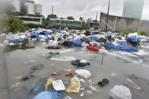 Lixo a céu aberto próximo ao Terminal de Vila Velha por Ricardo Medeiros