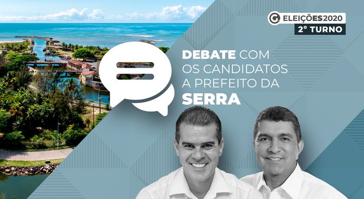 Sergio Vidigal (PDT) e Fabio Duarte (Rede) frente a frente no debate realizado por A Gazeta e CBN Vitória