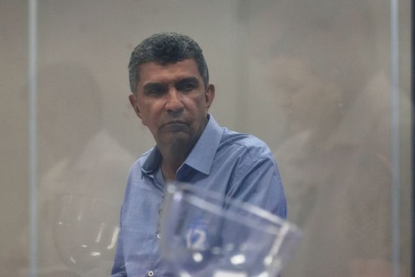 Sergio Vidigal (PDT) durante o debate do segundo turno para Prefeitura da Serra por Fernando Madeira