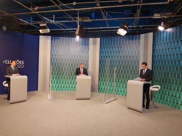Debate entre João Coser e Lorenzo Pazolini, candidatos a prefeito de Vitória