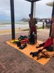 Bombeiros fazem buscas por turista mineiro que desapareceu no mar de Guarapari(Divulgação/Bombeiros)