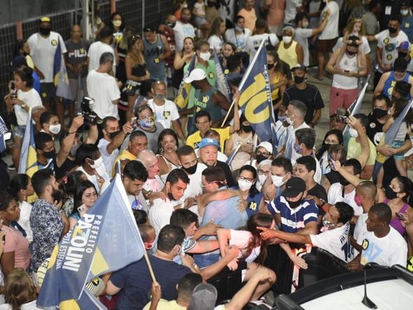 Delegado Pazolini (Republicanos) comemora vitória na Capital   por Vitor Jubini  