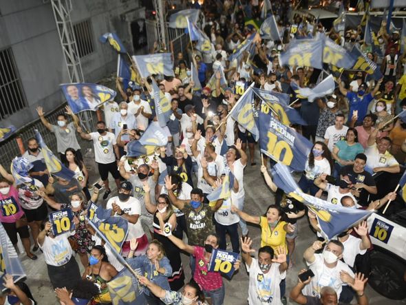 Delegado Pazolini (Republicanos) comemora vitória na Capital   por Vitor Jubini  
