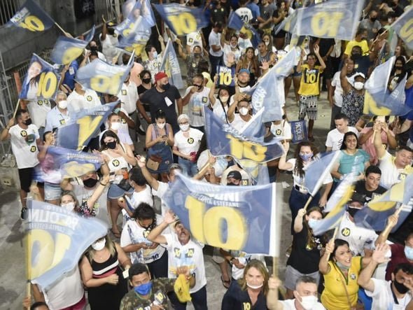 Delegado Pazolini (Republicanos) comemora vitória na Capital   por Vitor Jubini  