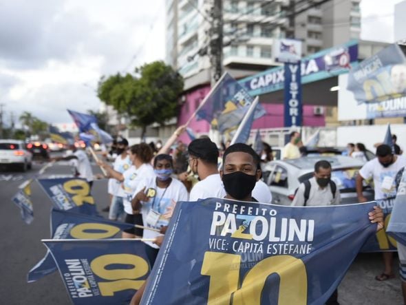 Delegado Pazolini (Republicanos) comemora vitória na Capital  por Vitor Jubini 