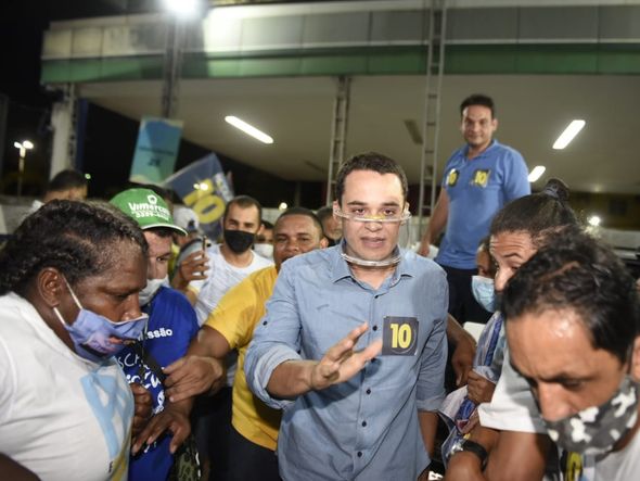 Delegado Pazolini (Republicanos) comemora vitória na Capital por Vitor Jubini