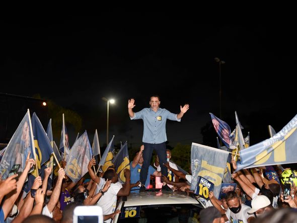 Delegado Pazolini (Republicanos) é eleito prefeito de Vitória. por Vitor Jubini