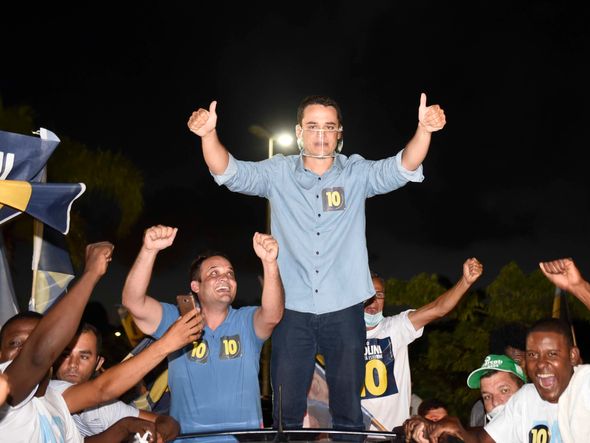 Delegado Pazolini (Republicanos) é eleito prefeito de Vitória. por Vitor Jubini