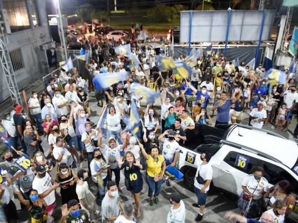 Delegado Pazolini (Republicanos) é eleito prefeito de Vitória. por Vitor Jubini