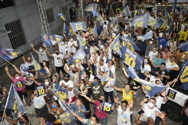 Delegado Pazolini (Republicanos) comemora vitória na Capital   por Vitor Jubini  