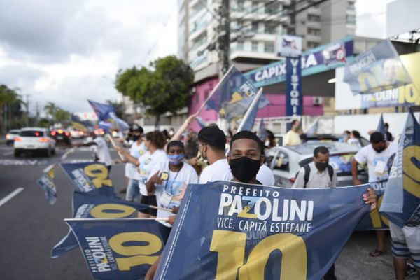 Delegado Pazolini (Republicanos) comemora vitória na Capital  por Vitor Jubini 