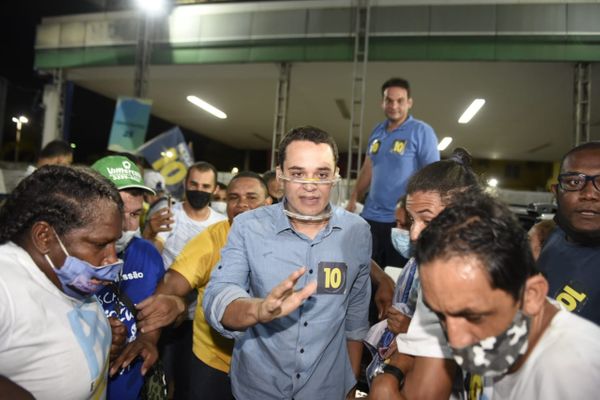 Delegado Pazolini (Republicanos) comemora vitória na Capital por Vitor Jubini