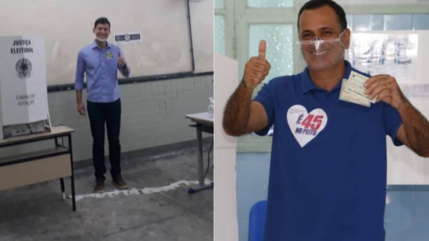 Tempo real: Arnaldinho Borgo (Podemos) e Max Filho (PSDB) já votaram em Vila Velha