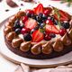 Imagem - Torta brownie com doce de leite e frutas vermelhas é dica para a ceia