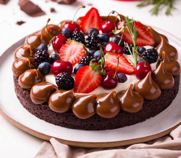 Torta brownie, receita sugerida para a ceia de Natal pela confeiteira Karyne Iancóski