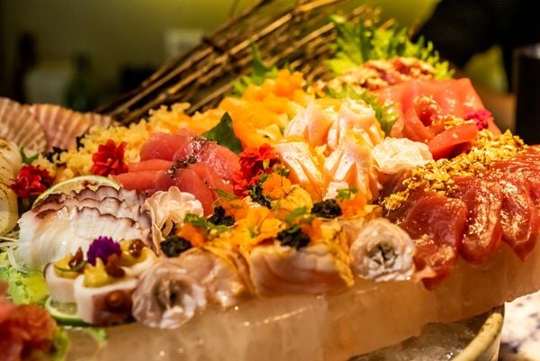 Comida japonesa do restaurante Hanaya, em Vitória