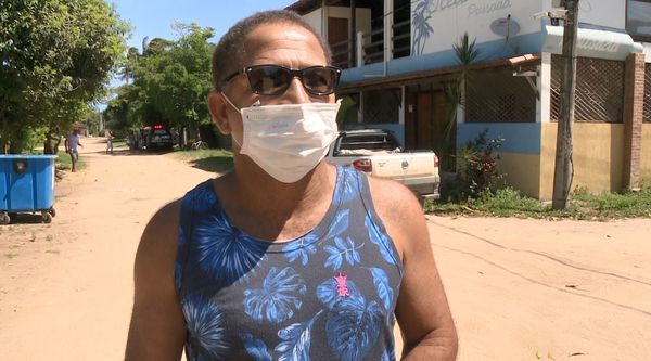 Morador Waldir Paixão Graciano reclamou da insegurança em Itaúnas
