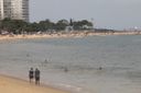 Praia da Costa, em Vila Velha, no dia em que ES atinge a marca de 4.385 óbitos pelo novo coronavírus(Carlos Alberto Silva)