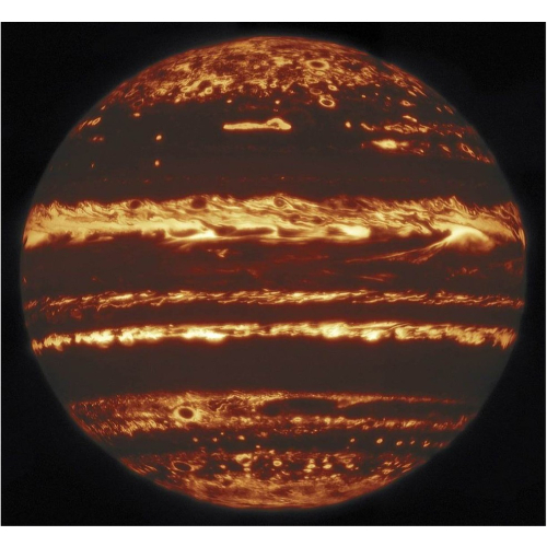  Júpiter, rastreando as regiões de calor do planeta vizinho