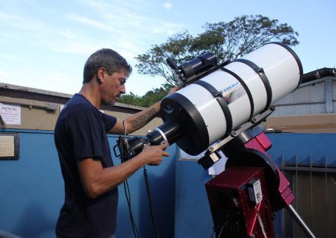 Márcio Malacarne, astrofísico e coordenador do GOA Ufes