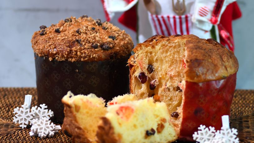 Panetone de frutas e chocotone da Padaria Artesanal Jucá, em Vitória 