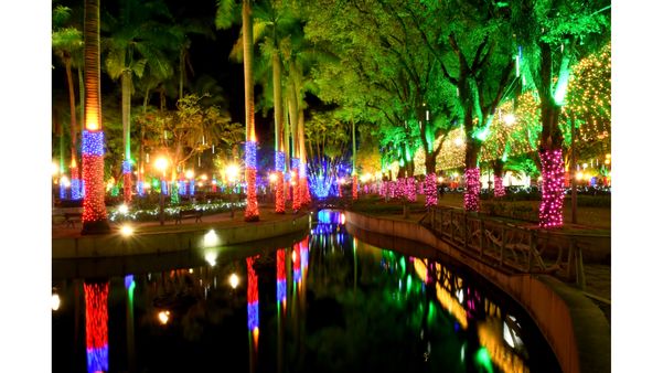 Decoração natalina no Parque Moscoso, em Vitória por Fernando Madeira