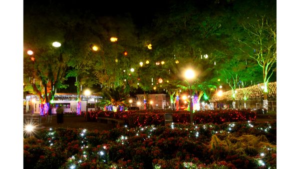 Decoração natalina no Parque Moscoso, em Vitória por Fernando Madeira