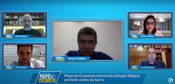 Sergio Vidigal foi entrevistado durante o Papo de Colunista