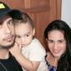 Os pais com o pequenos Matheus que foi vítima de bala perdida em São Gabriel da Palha