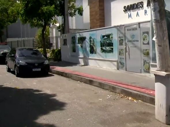 Sandes Náutica Marine, em Pontal de Camburi, onde são cumpridos mandados de busca e apreensão em operação da Polícia Civil e do Gaeco por TV Gazeta/Reprodução