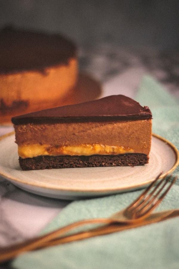 Torta banoffee de chocolate da doceria e bistrô Colher de Pau, em Vila Velha
