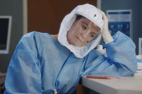 Ellen Pompeo em cena de Grey's Anatomy