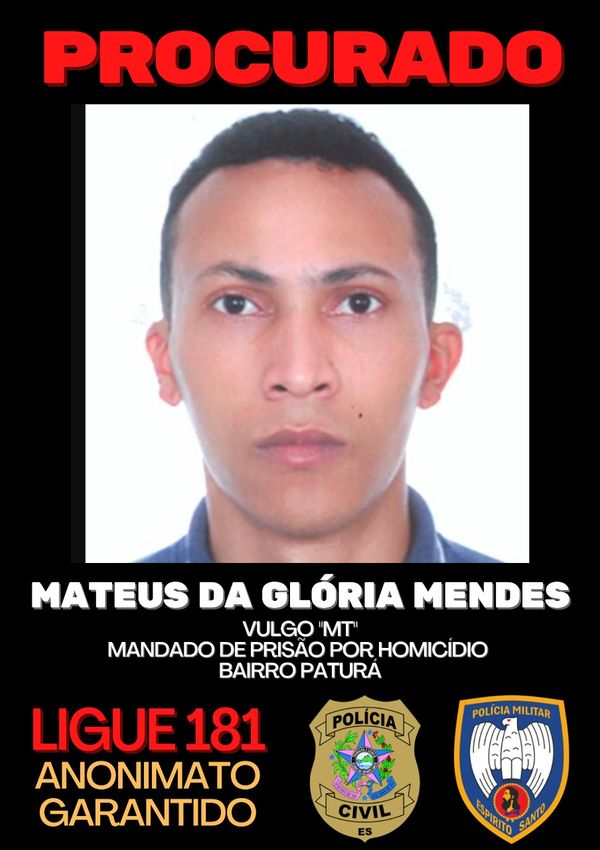 Polícia divulgou lista com os cinco criminosos mais procurados de Guarapari por Divulgação /Sesp