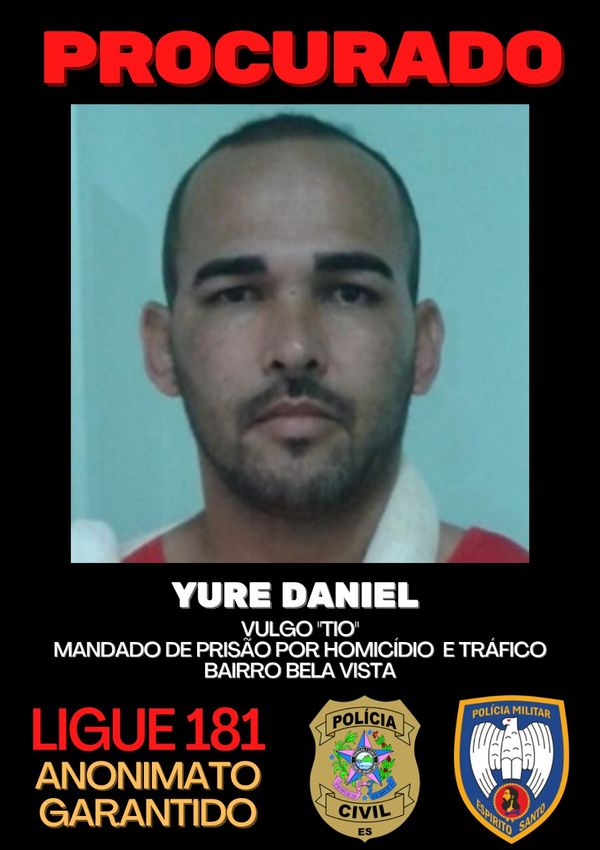 Polícia divulgou lista com os cinco criminosos mais procurados de Guarapari por Divulgação /Sesp