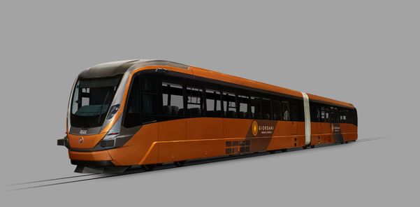 Primeiro veículo leve sobre trilhos (VLT) produzido pela Marcopolo