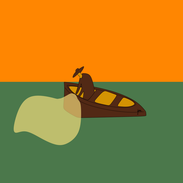 Obra "Pescador" por Divulgação / @jessimaria_o
