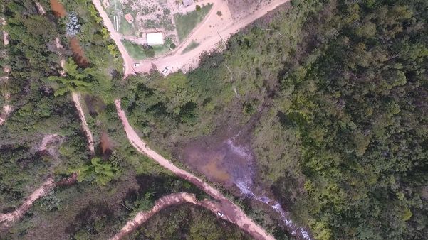 Imagens de drone mostram desmatamento em Santa Teresa por Luciney Araújo