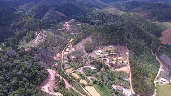 Imagens de drone mostram desmatamento em Santa Teresa por Luciney Araújo