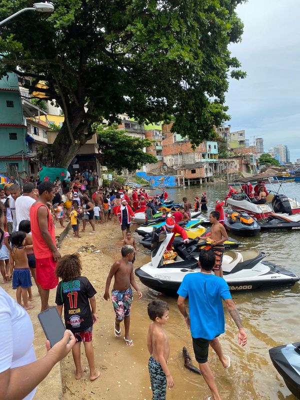 Papai noel de jet ski em Vitória por Divulgação
