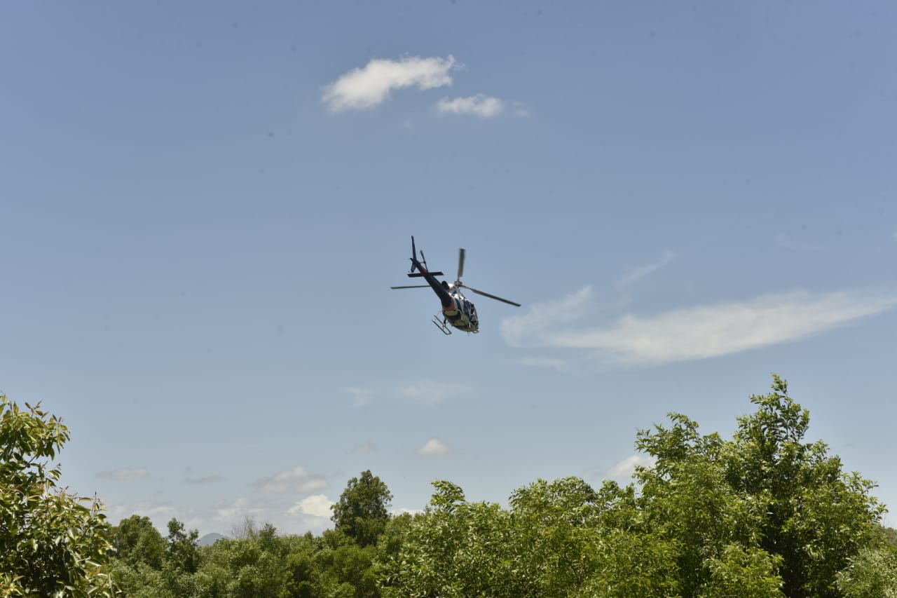 Helicóptero cai em Riviera da Barra, em Vila Velha