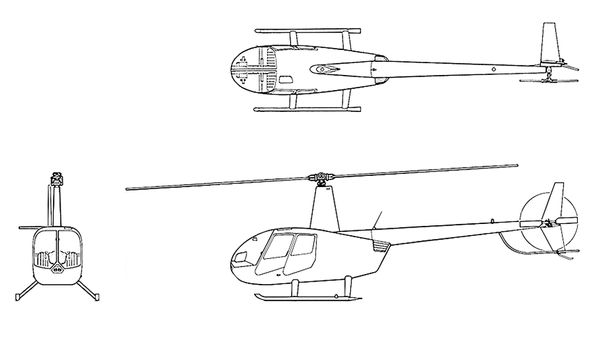 Modelo do helicóptero Robinson R44 Raven II que caiu em Riviera da Barra, Vila Velha