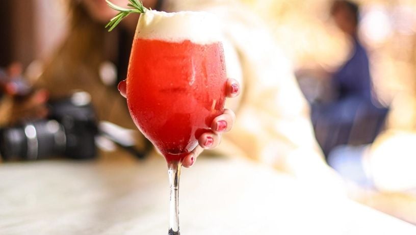 Drinque Tulum do èpico Beach Bar, na Curva da Jurema, em Vitória