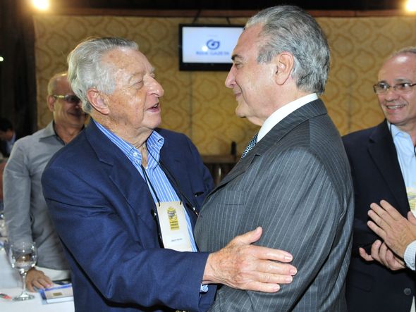 2013 - Jônice Tristão e Michel Temer no 8º Encontro de Lideranças da Rede Gazeta ,que reuniu os maiores líderes políticos e empresariais do ES por Guilherme Ferrari/Arquivo A Gazeta