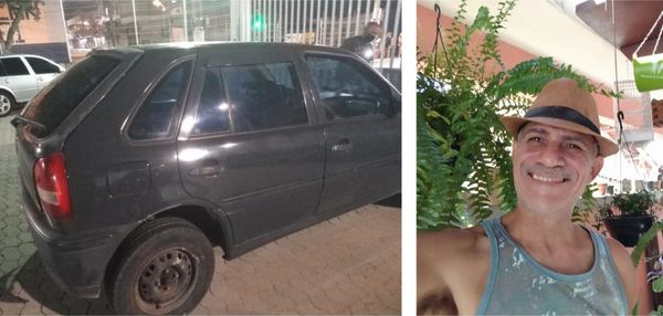 Carro do do artista plástico Kleber Nery foi encontrado pela Guarda Municipal de Vila Velha na noite de sábado (9) 